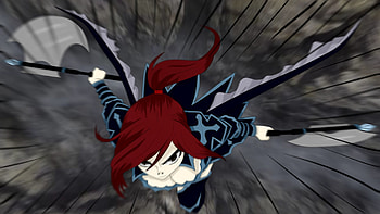 Fairy Tail, Erza Scarlet , Anime art, Fairy Tail HD wallpaper