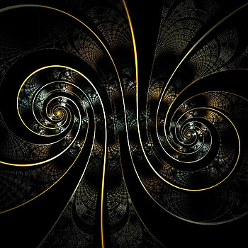 Abstract, Dark, Fractal, Spiral, Swirling, Involute HD phone wallpaper
