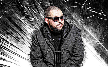 Wrekonize, grunge art, american rapper, music stars, Benjamin Miller, white abstract rays, american celebrity, Wrekonize HD wallpaper