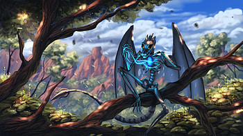 Art, Wings, Dragon, Being, Creature, Skeleton, Fairy, Fabulous, Magical HD wallpaper
