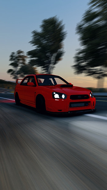 Subaru sti, car, impreza, Sti wrx, blobeye, red subaru HD phone wallpaper