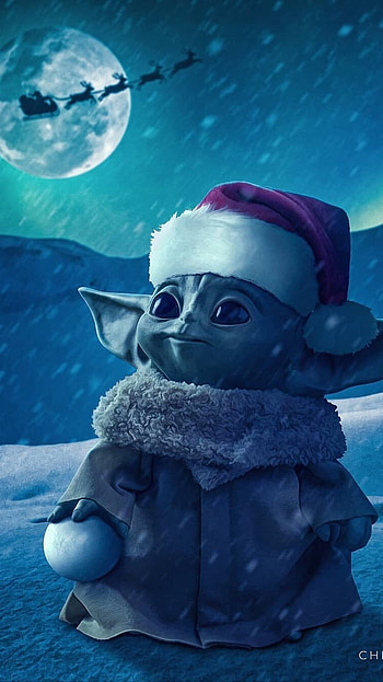 Baby Yoda Christmas, Baby Yoda HD phone wallpaper