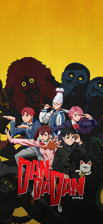 Dandadan Anime Vibes: Bold Characters, Dark Shadows , Anime, Dandadan HD phone wallpaper