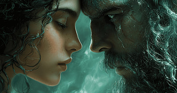AI Art, woman, man, face HD wallpaper