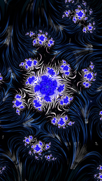 Fractal Art Trippy Psychedelic Background for Smart, black, blue, colors, psychedelic, trippy, Abstract, fractal, abstract blue, abstract black HD phone wallpaper