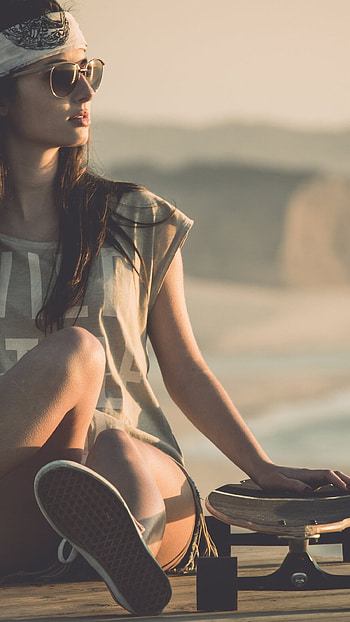 Skateboarding culture, Skateboard lifestyle, Female skateboarders, Action sports HD phone wallpaper