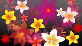 Colorful Flower A rt, colorful, vector, art, flower HD wallpaper