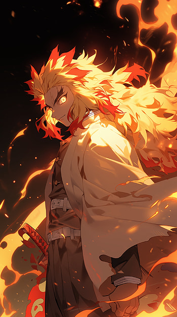 Rengoku Epic , Kyojuro Rengoku, Anime, Demon Slayer: Kimetsu no Yaiba HD phone wallpaper
