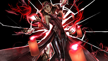 Wanda Maximoff The Scarlet Witch, scarlet-witch, superheroes, artwork, digital-art, art, artstation HD wallpaper