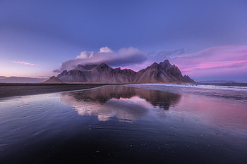 Nature, Clouds, Mountain, Coast, Iceland HD wallpaper
