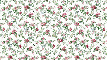 Texture, white, flower, green, red, paper, pattern HD wallpaper