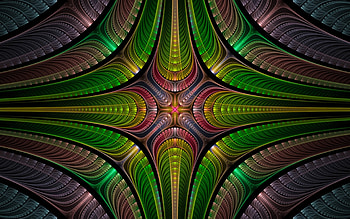 Abstract, pink, green, texture, fractal HD wallpaper