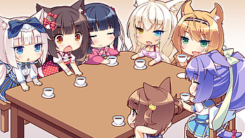 Nekopara, Coconut (Nekopara), Anime, Azuki (Nekopara), Chocola (Nekopara), Cinnamon (Nekopara), Maple (Nekopara), Minazuki Shigure, Vanilla (Nekopara) HD wallpaper