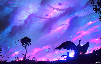 Dragon Friend , dragon, artist, artwork, digital-art, deviantart HD wallpaper