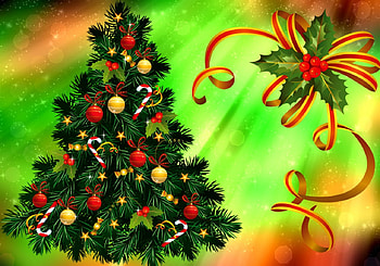 Merry Christmas, winter, colorful, nice, background, happy, santa, new year, mood, gifts, balls, beautiful, tree, decoration, merry, pretty, hop, christmas, lovely HD wallpaper