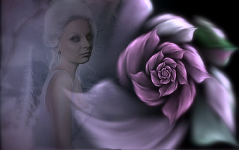Flower Pasion, purple, women, pasion, flower HD wallpaper