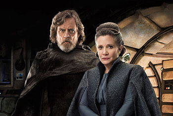 Princess Leia And Luke Skywalker In Star Wars The Last Jedi Movie, star-wars-the-last-jedi, princess-leia, 2017-movies, movies, luke-skywalker HD wallpaper