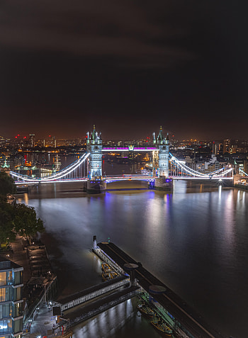 Cities, Rivers, Architecture, Lights, Night City, Bridge HD phone wallpaper
