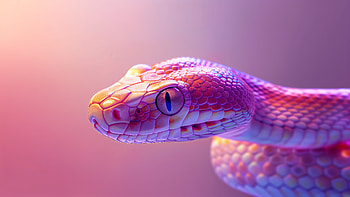 Pink Serpent Majesty - Animal, snake, pink, Animal HD wallpaper
