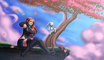 That Tree Fantasy Art, fantasy-girls, fantasy, artist, artwork, digital-art, deviantart HD wallpaper