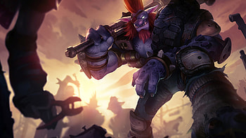 Trundle LoL Junkyard Splash Art, video game, League Of Legends, Trundle (League Of Legends) HD wallpaper