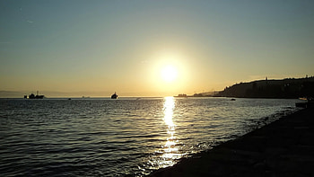 saltantem in hyacinto, sea, slowjazz, orchestra, sun, beach HD wallpaper