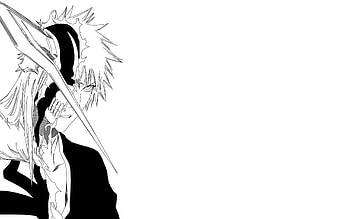 Kurosaki Ichigo, Bleach, Anime, Minimalism, Hollow / and Mobile Backgrounds HD wallpaper
