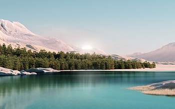 Lake Forest, lakes, landscape, nature, mountains, forest HD wallpaper