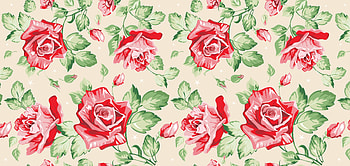 Pattern, red, green, rose, flower, texture HD wallpaper