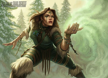 dan scot, fighter, catroon, green, woman HD wallpaper