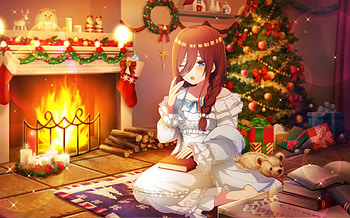 Miku Nakano Cozy Christmas | The Quintessential Quintuplets, Miku Nakano, Anime, The Quintessential Quintuplets HD wallpaper