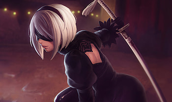 2B NieR Automata , nier-automata, games, artist, artwork, digital-art, artstation HD wallpaper