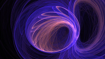 Blue Pink Lines Spiral Glow Abstraction Abstract HD wallpaper