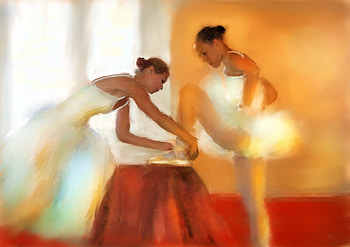 Before the show, white, before, dance, other, beautiful, ballet, grace, ballerina, background, abstract, girls HD wallpaper