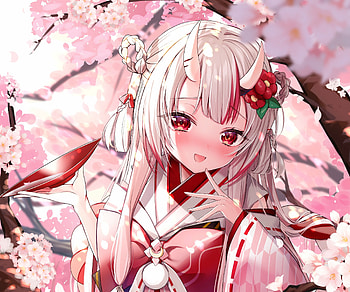 Nakiri Ayame, hololive, Nakiri Ayame, Anime, Virtual Youtuber HD wallpaper