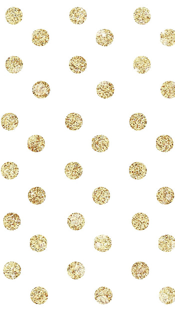 Gold Dots, Glitter dots, Polka dots HD phone wallpaper