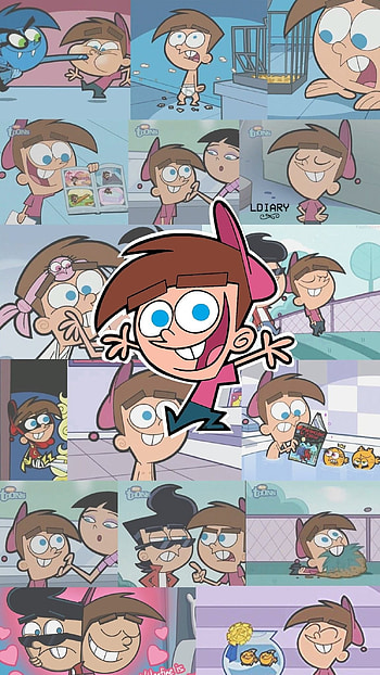 Fairly OddParents, patterns, Cartoon HD phone wallpaper