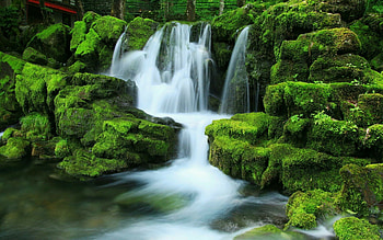 Powerful waterfall , Nature's force, Imposing beauty, Majestic display HD wallpaper