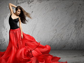 Beauty, model, wall, girl, dress HD wallpaper