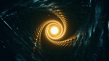Abstract, Dark, Glow, Twisting, Torsion HD wallpaper