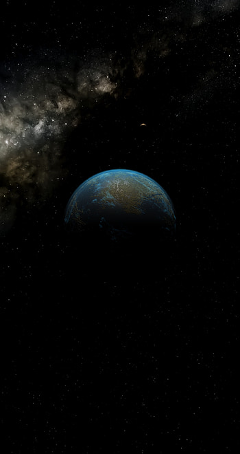 Planet, shadow, space, dark HD phone wallpaper