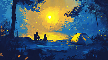 Adventure Awaits: from Our Camping Trip, camping trip, camping, nature HD wallpaper