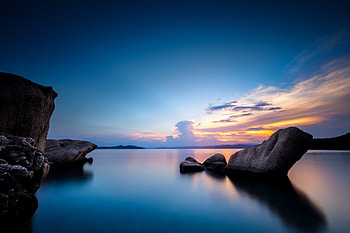 Rock Formation Silent , rocks, nature, reflection HD wallpaper