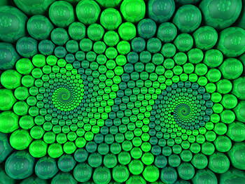 3D, Rotation, Spiral, Balls, Rendering HD wallpaper