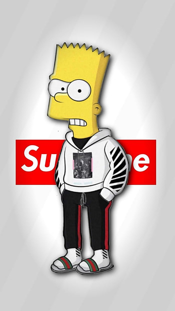 Supreme simpson, cartoon HD phone wallpaper