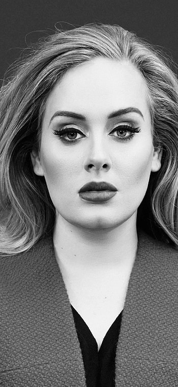 Adele, Monochrome aesthetics, , High resolution HD phone wallpaper