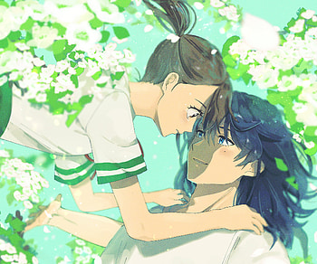 Souta Munakata & Suzume Iwato, Suzume Iwato, Souta Munakata, Anime, Suzume no Tojimari HD wallpaper