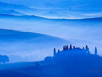 Hills, sky, mountains HD wallpaper