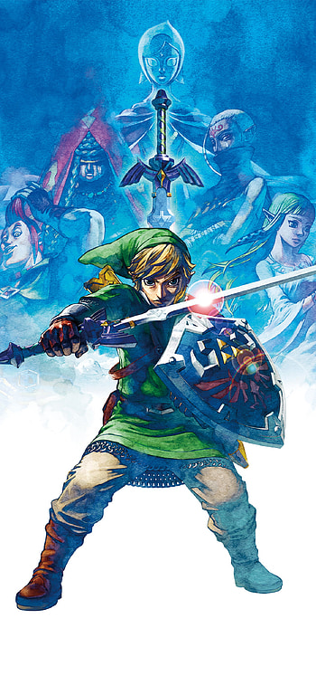 Skyward Sword artwork, Gaming marvel, Heroic legend, Visual wonder HD phone wallpaper