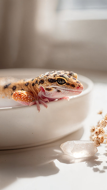 Leopard Gecko Glow | Sunny Gecko | Pocket Gecko Portrait HD phone wallpaper